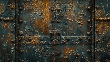 Rusty Metal Textures with Character, Showcase the textures and colors of rusty metal surfaces, symbolizing decay, resilience, and industrial aesthetics