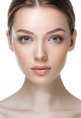Fototapeta premium Photo portrait of young beautiful female sexy woman model face 