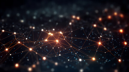 Technology abstract background of interconnection network grid