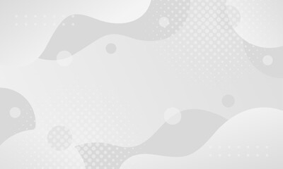 Abstract gray and white background, vector illustrations with wave shapes, and halftone. Suitable for Wallpaper, banners, templates, web, pages, and others