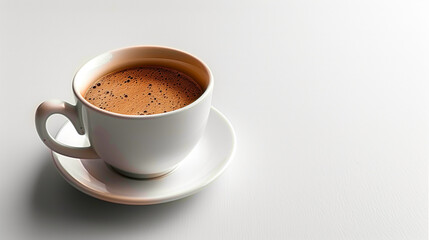 Naklejka premium 白背景のコーヒーカップ