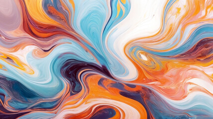 Colorful marbling texture art patterns 3d rendering illustration 