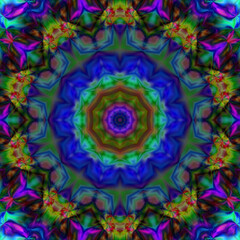 psychedelic background.  background screensaver.Magic graphics.Beautiful illustration. Bright flower. Abstract kaleidoscope  pattern.