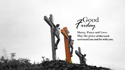 Good Friday quote - Mercy, Peace and Love. May the grace of the Lord surround you and be with you....