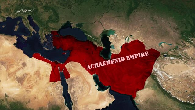 Map of the  Achaemenid Empire around 400 BC. Achaemenid Empire map.