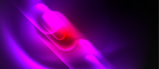 Neon magic light design. Vector Illustration For Wallpaper, Banner, Background, Card, Book Illustration, landing page