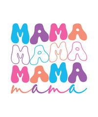 Mama t shirt design print template