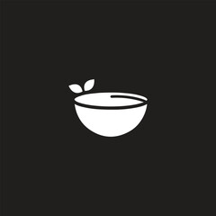 Salad solid Icon. Food dish recipe, nutrition concept, salad ingredients, vector solid icon. Salad and bowl icon Collection Vector illustration concept. Healthy vegetables food and bowl nature