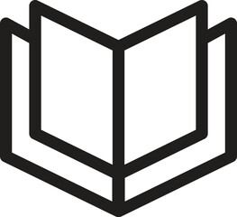 Book icon set. Simple book symbol. Vector
