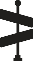 Road sign in realistic style isolated on white background. Set danger blank warning empty signs. Mock up traffic template. Realistic vector illustration.