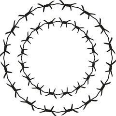 Barbed Wire vector For Print, Barbed Wire Clipart, Barbed Wire vector Illustration
