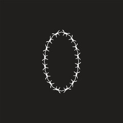 Barbed Wire vector For Print, Barbed Wire Clipart, Barbed Wire vector Illustration