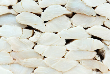 Bacalao or bacalhau, dried and salted cod fish