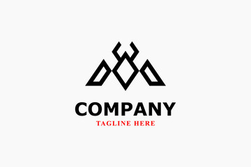 modern insect and rhombus logo