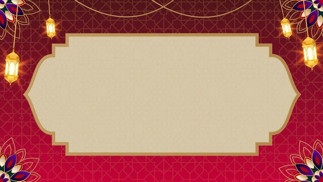 Islamic Arabic Opener and Background for invitation, Ramadan, Eid, Mawlid, Meraj