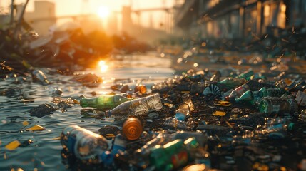 Reduce Reuse Recycle, Create visuals that promote waste reduction and recycling practices, encouraging viewers to adopt sustainable habits