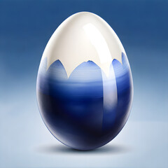 Blue Egg Icons: Exploring Size Diversity in Nature's Palette.(Generative AI)