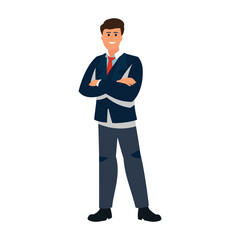 Businessman avatar  best look illustration