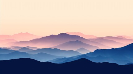 Obraz premium View of mountain range with pink sky, suitable for inspirational quotes, travel blogs, naturethemed websites, and landscape photography projects.