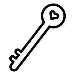key heat love icon