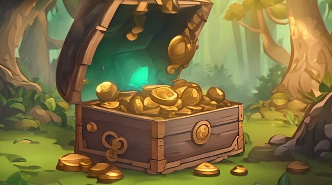 discovery of treasure in a forest right under a tree