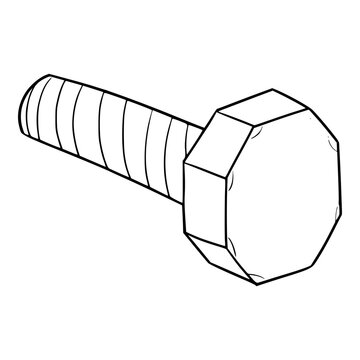black and white bolt drawing clip art preview
