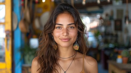 A young Latinx entrepreneur is launching a sustainable fashion brand using eco-friendly materials and hosting workshops.