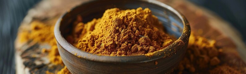 Curry powder hot spices background . Food background 