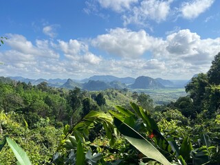 panorama landscape with mountains