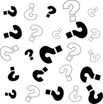 Modern question mark pattern background for help and support
