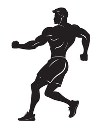 Fototapeta na wymiar Adobe Illustrator Artwork Of a Sports Guy 