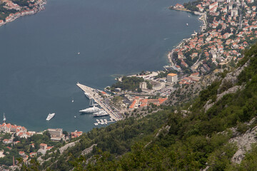 Dubrovnik, Croatia. View from the top of the mountain in summer