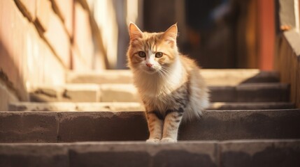 Portrait cat,cat is a cute cat and a funny, good-humored.They look cute and are good pets, easy to raise as pets. It is a playful, affectionate pet and is a favorite of the caregivers.