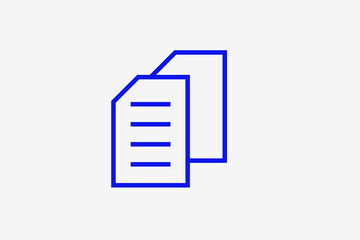 files illustration in line style design. Vector illustration.	