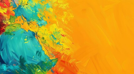 Art and colorful background. World Art Day background. Copy space.