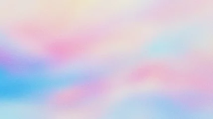 Tuinposter pastel pink blue abstract gradient background with grain and noise texture © fledermausstudio