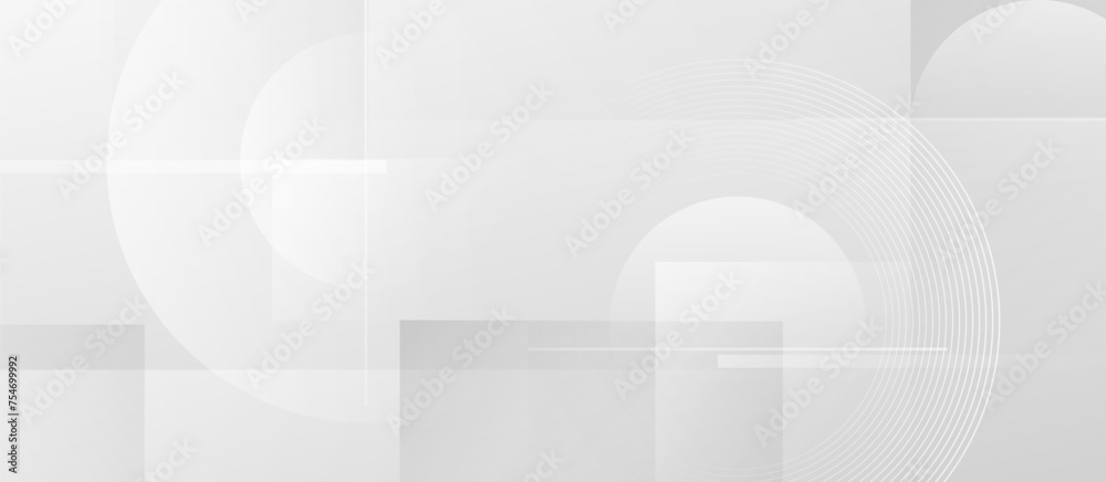 Poster abstract white geometric shape background. modern minimal trendy shiny lines pattern. vector illustr