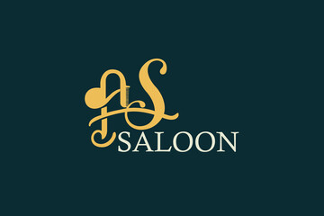 Saloon logo for saloon, beauty logo, brand logo, sign, vector, love, design, symbol, year, illustration, card, new, text, icon, business, font, 2013, holiday, banner, art, greeting, decoration, concep