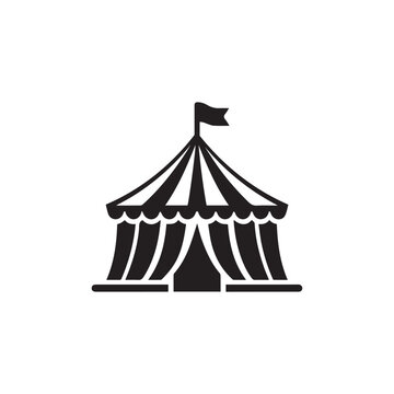 recommend clip art: Circus tent icon vector