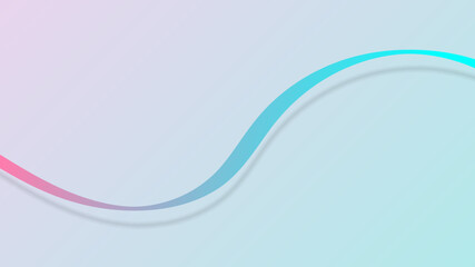 Abstract pink and blue ribbon elements on background.