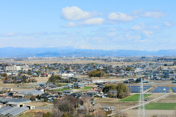 Fototapeta na wymiar 埼玉県行田市古代ハスタワーからの眺め