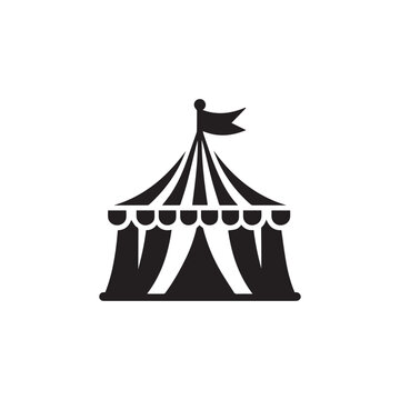 recommend clip art: Circus tent icon vector
