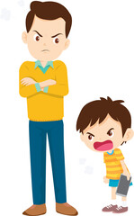 parent angry scold kid mobile phone addicted