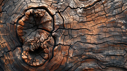 Closeup of dead tree on island of Nusa Penida Bali, generative ai