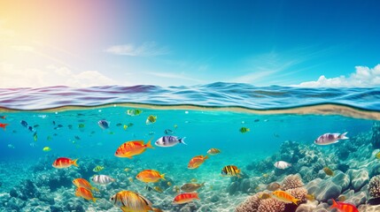 prompt    capture a high quality image of the underwater world during your journey.