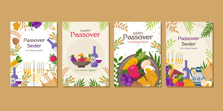 happy passover card template for greeting card  fashion  commercial  banner, cover, social media