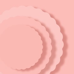 Cute pink wavy layer background