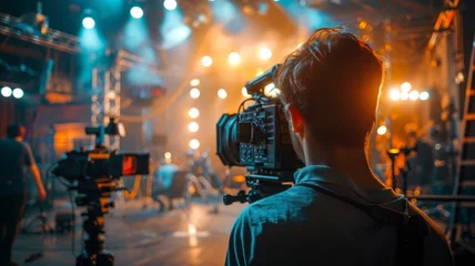 Fotobehang Behind the Scenes: Cinematic Filming Setup © Fat Bee
