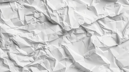 Obraz premium Crumpled white paper texture