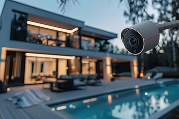 Explore Advanced Urban Living with Smart Gadgets and Renewable Power: Unlocking the Potential of Eco Friendly Home Automation and Security. - obrazy, fototapety, plakaty